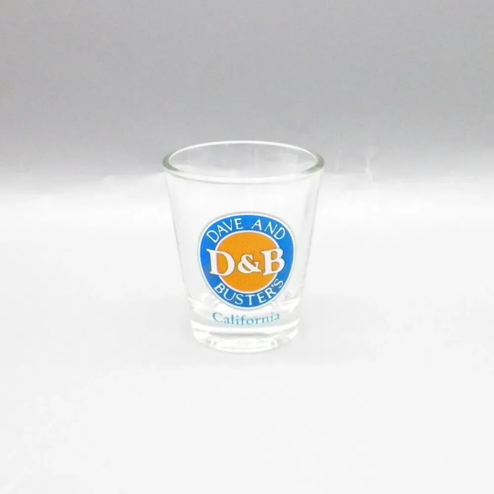 Dave and Busters D&B California Shotglass Souvenir Vintage